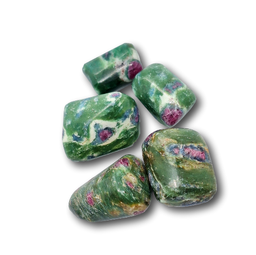 Fuchsit mit Rubin und Disthen